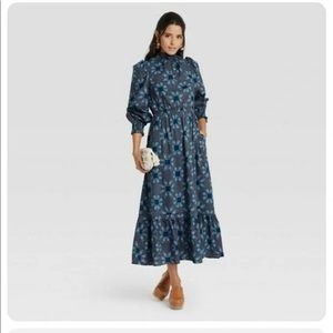 Universal Thread Blue MIDI Dress
